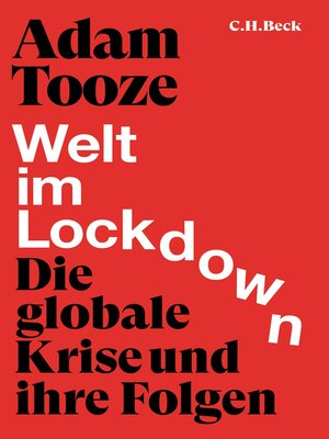 cover image of Tooze, Welt im Lockdown